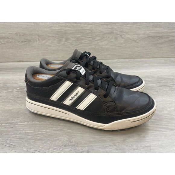 Adidas Adicross IV Q47076 Men's Sneaker Athletic Leather US 5.5 Black Golf Shoes - Picture 1 of 10